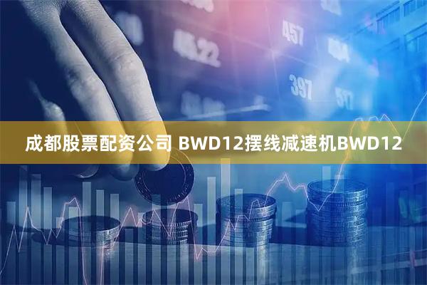 成都股票配资公司 BWD12摆线减速机BWD12